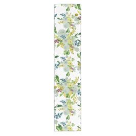 Camino De Mesa Corto PixDezines floral/acuarela/ranunculus