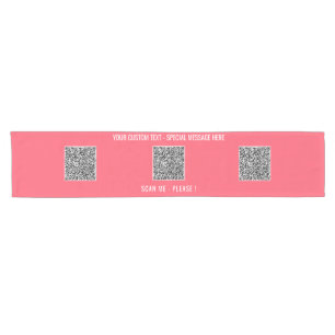 Camino De Mesa Corto Plantilla de ejecución de código QR personalizado 