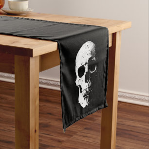 Camino De Mesa Corto Plantilla de Personalizado blanco y negro para el