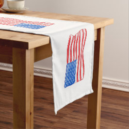 Camino De Mesa Corto Preámbulo de la Bandera Patriótica Americana