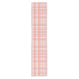 Camino De Mesa Corto Pretty Pastel Plaid