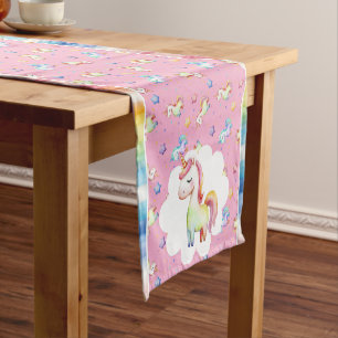 Camino De Mesa Corto Rainbow Unicorn
