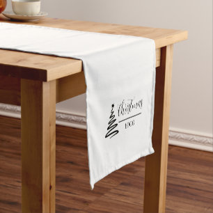 Camino De Mesa Corto Regalo de Navidad Personalizado Camiseta Moderna P