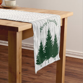 Camino De Mesa Corto Rustic Woodland Christmas
