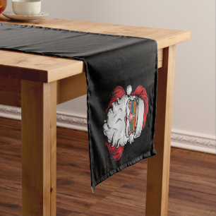 Camino De Mesa Corto Santa Gafas de Sol Navidades del Orgullo Pajama X-