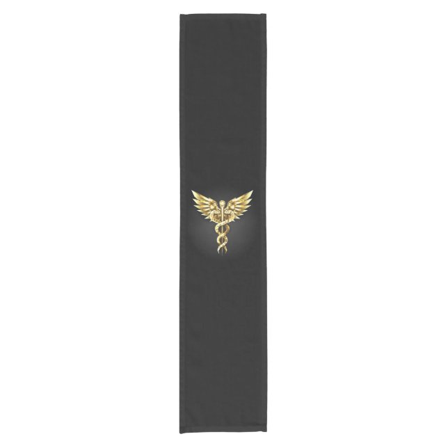 Camino De Mesa Corto Símbolo poligonal de oro Caduceus (Anverso)