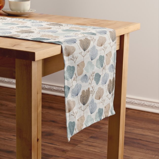 Camino De Mesa Corto Soft Spring Botanical Table Runner (In Situ)