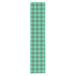 Camino De Mesa Corto Spring Green and Finlandia Black Plaid