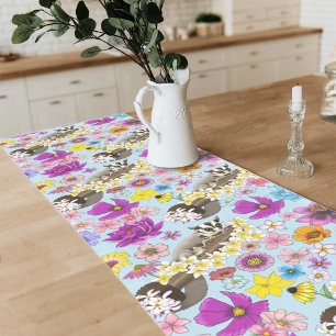 Camino De Mesa Corto Sugar Glider Cute Floral