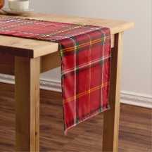 Tartan Real Stewart Rojo Dorado Cuadros Escoceses