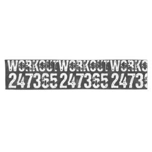Camino De Mesa Corto Texto desgastado y raspado Workout 247365 vintage