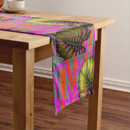 Camino De Mesa Corto Tropical Color Storm Abstract Island Energy