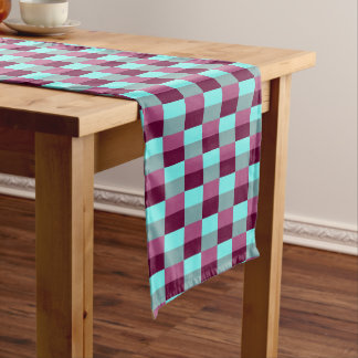 Camino De Mesa Corto Turquoise and Purple Color Combination
