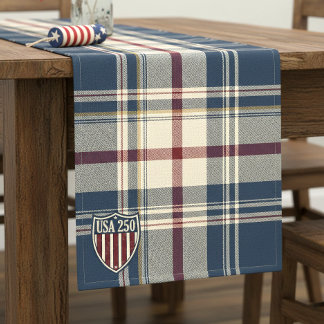 Camino De Mesa Corto UA 250 American Plaid Shield Motif ID1301