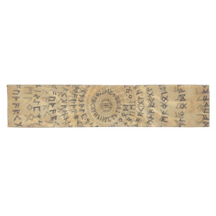 Camino De Mesa Corto Un más viejo arte espiral de Futhark en textura d