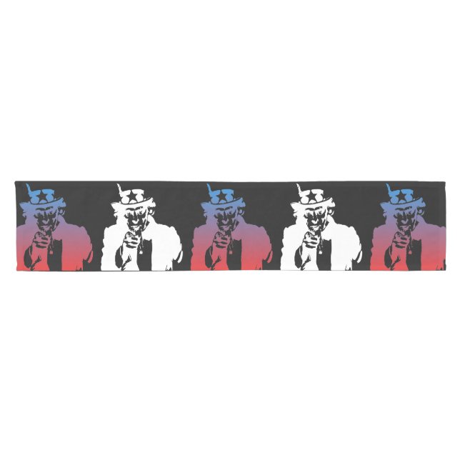 Camino De Mesa Corto Uncle Sam Table Runner (Horizontal)