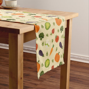 Camino De Mesa Corto Veggie Garden Table Estilo de granja