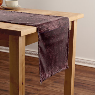 Camino De Mesa Corto Velvety Wine Damask Bordeaux Sangria Grunge Glam