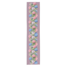 Camino De Mesa Corto Vintage Hydrangea Table Runner