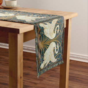 Camino De Mesa Corto Walter Crane Swan, Rush E Iris Art Nouveau