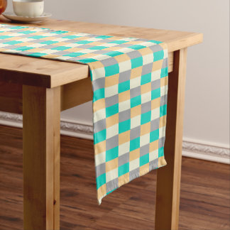 Camino De Mesa Corto Wild Pastel with Teal in Color Blocks
