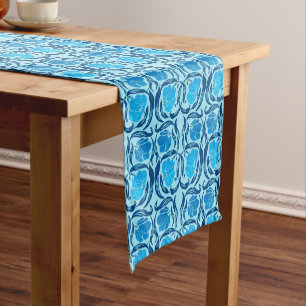 Camino De Mesa Corto William Morris Pimpernel, Denim & Light Blue
