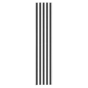 Camino De Mesa Corto Wride Stripes Pattern negro + tu trasero.