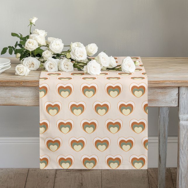 Camino De Mesa Largo 70s Floral Table Runner Pastel Elegance (70s Floral Table Runner Pastel Elegance)