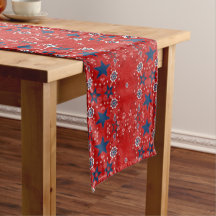All American Red Bandana Table Runner