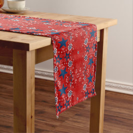 Camino De Mesa Largo All American Red Bandana Table Runner