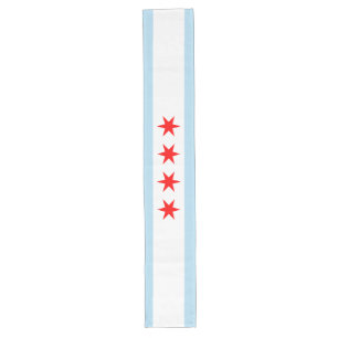 Camino De Mesa Largo Bandera de Chicago
