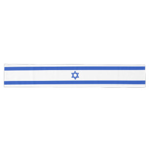 Camino De Mesa Largo Bandera israelí moderna patriótica