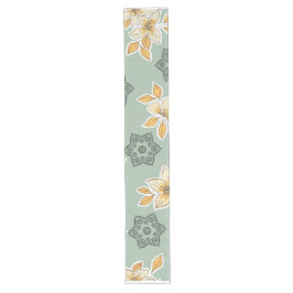 Camino De Mesa Largo Blooms and Mandalas Table Runner