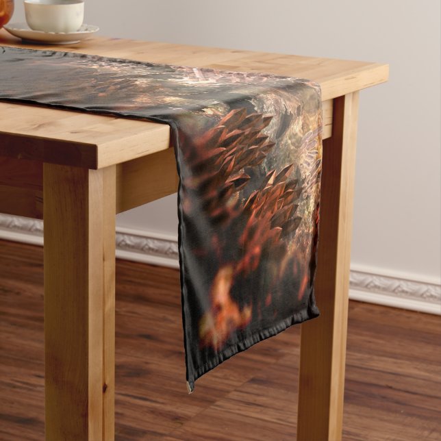 Camino De Mesa Largo Capas de cristales con tinte rústico (In Situ)