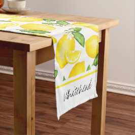 Camino De Mesa Largo Citrus Botanical Lemon Personalize