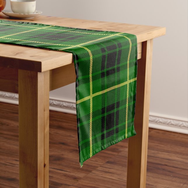 Camino De Mesa Largo Clan escocés MacArthur Tartan Plaid (In Situ)