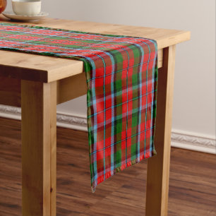 Camino De Mesa Largo Clan escocés MacNaughton Tartan Plaid