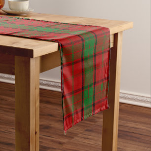 Camino De Mesa Largo Clan escocés Maxwell Tartan Plaid