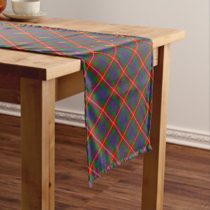 Camino De Mesa Largo Clan Fraser de Lovat Tartan Table Runner
