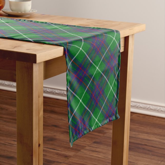 Camino De Mesa Largo Clan MacIntyre Hunting Tartan Table Runner (In Situ)