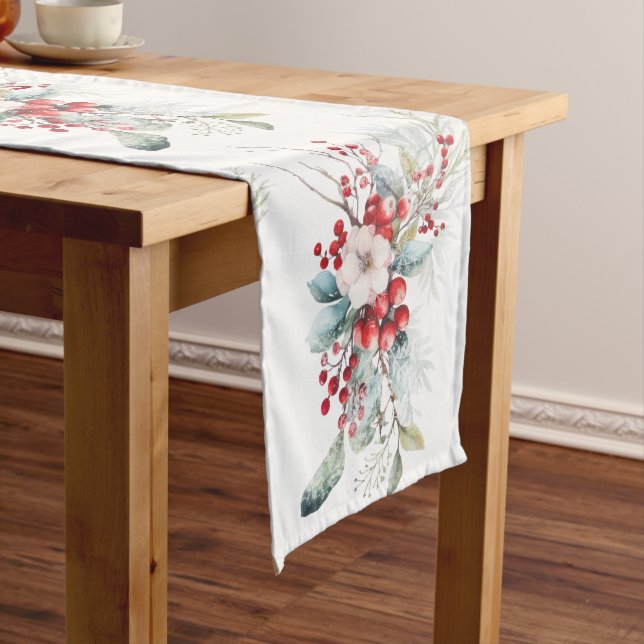 Camino De Mesa Largo Clásico invierno vacaciones Berries Table Runners (In Situ)