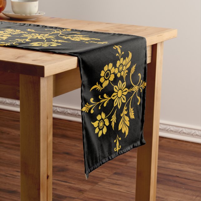 Camino De Mesa Largo Colección floral elegante de lujo (In Situ)