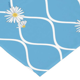 Camino De Mesa Largo Corredor de mesa de Daisies moderno
