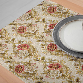 Camino De Mesa Largo Damask Dreams Floral Table Runner Vintage Style
