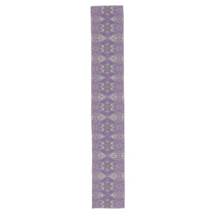 Camino De Mesa Largo Deep Purple Art Nouveau Deco Kaleidoscópico Fracta