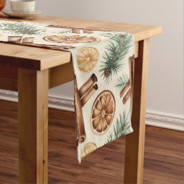 Camino De Mesa Largo Dry Oranges Cinnamon Sticks Fir Branches