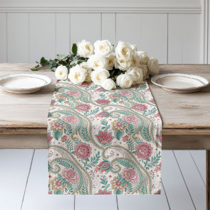 Camino De Mesa Largo Elegancia intemporal: acento de la mesa floral vic