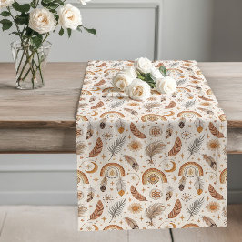 Camino De Mesa Largo Elegante Boho Rainbow Table Runner Sunset Hues