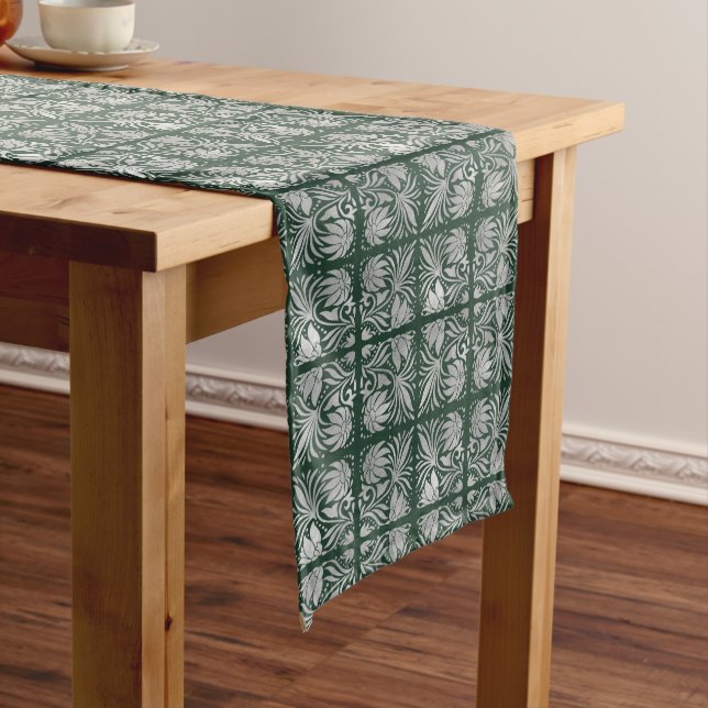 Camino De Mesa Largo Emerald Essence Table Art Table Runner (In Situ)