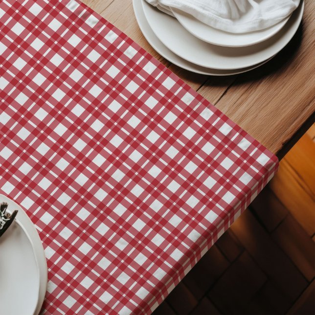 Camino De Mesa Largo Estilo de búfalo clásico del Runner de la tabla ro (Red and Black Table Runner Classic Buffalo Style)